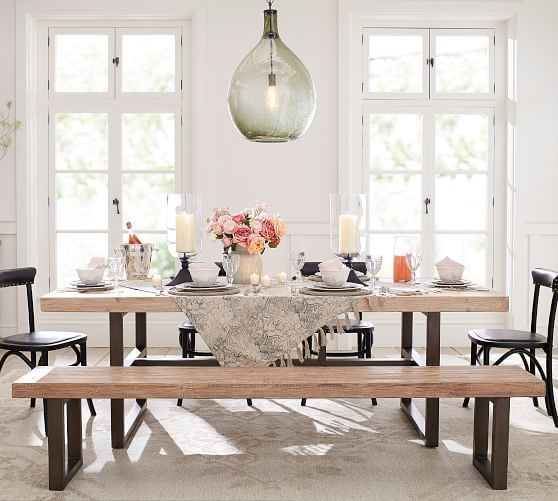 Griffin Reclaimed Wood Fixed Dining Table, Reclaimed Dusty With Regard To Well Known Griffin Reclaimed Wood Dining Tables (View 21 of 30)