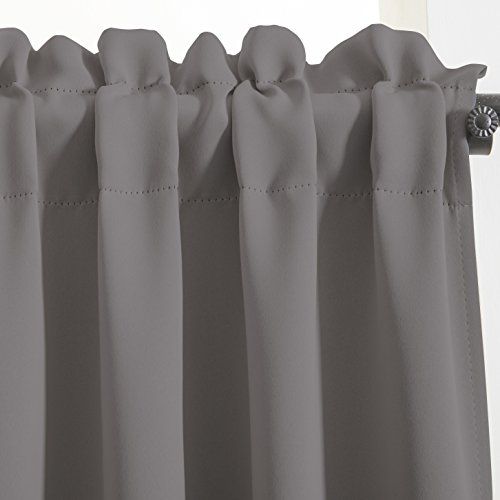 Half Window Blackout Curtain Tiers/ Valance – Aquazolax Rod With Regard To Tailored Valance And Tier Curtains (Photo 44 of 50)