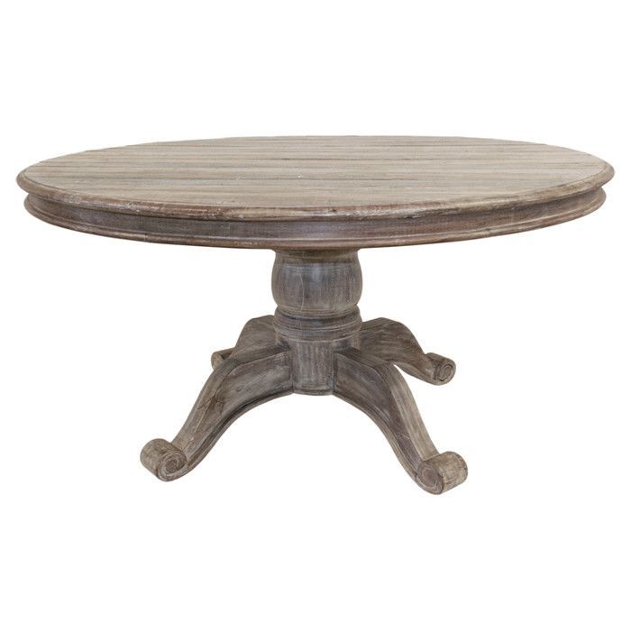 Harbor Round Dining Table In Lime Wash (View 8 of 20)