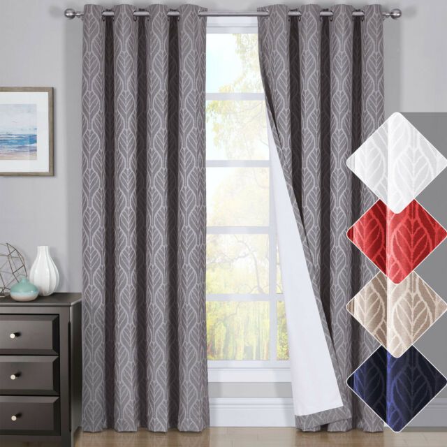 Hilton Window Treatment Thermal Insulated Grommet Blackout Curtains /drapes  Pair Throughout Hudson Pintuck Window Curtain Valances (View 2 of 30)