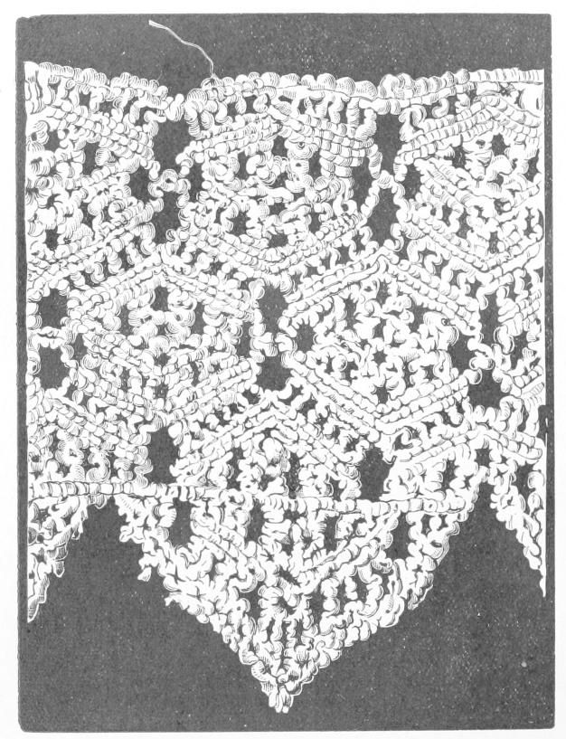History Of Lace In Cotton Classic Toast Window Pane Pattern And Crotchet Trim Tiers (Photo 50 of 50)