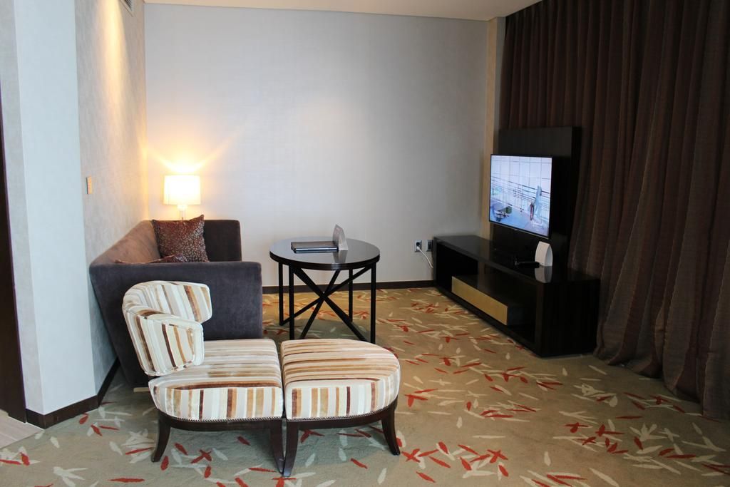 Hotel Oakwood Premier Incheon, South Korea – Booking Regarding Oakwood Linen Style Decorative Window Curtain Tier Sets (View 21 of 30)