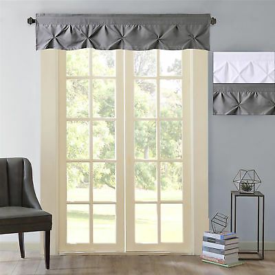 Hudson Pintuck Window Curtain Valance 12"x60 – $10.29 | Picclick For Luxury Light Filtering Straight Curtain Valances (Photo 14 of 47)
