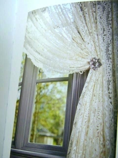 Ivory Lace Curtains – Shopsilver.co Throughout Ivory Knit Lace Bird Motif Window Curtain (Photo 21 of 50)