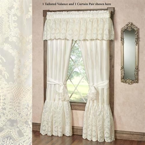 Ivory Lace Curtains – Shopsilver (View 31 of 50)