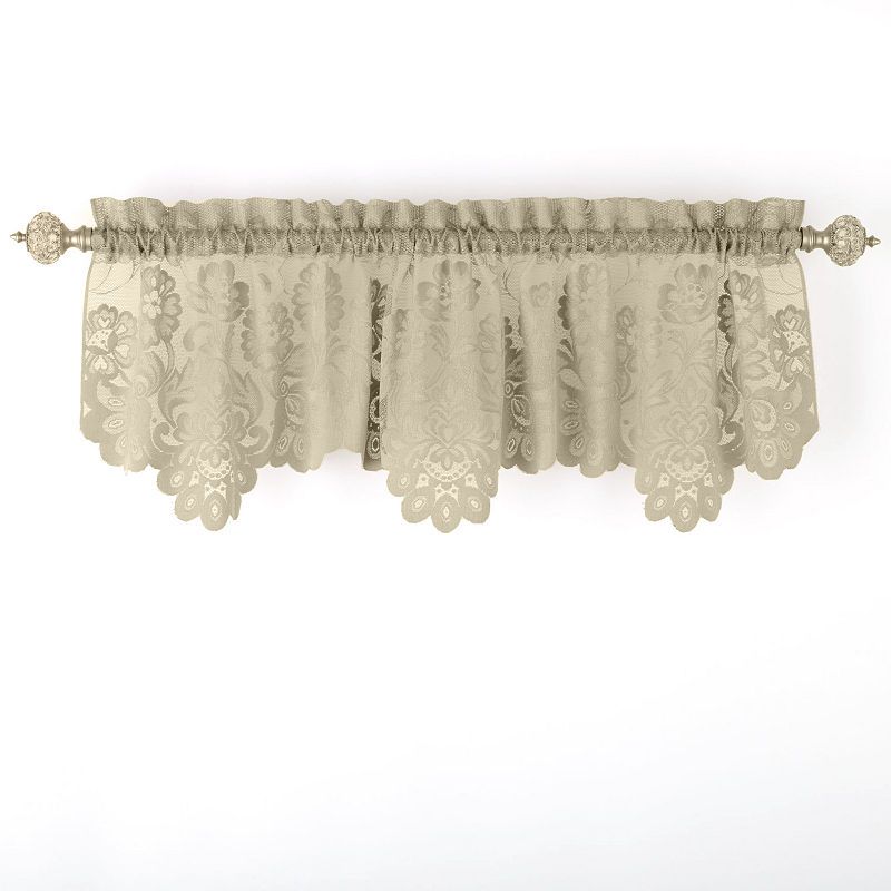 Jcpenney Home™ Shari Lace Rod Pocket Tailored Valance In Intended For Tailored Toppers With Valances (View 4 of 30)