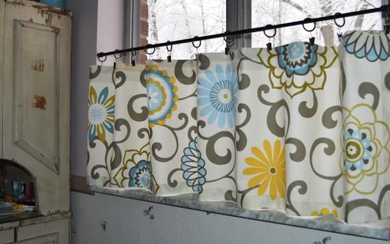 Kitchen Cafe Curtains . Pom Pom Play Spawaverly . Custom Curtain –  Tiers  (View 16 of 50)