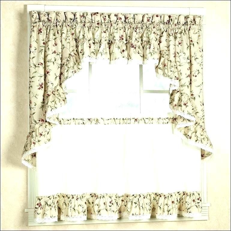 Kitchen Curtain Style – Cryptosweekly.co Pertaining To Country Style Curtain Parts With White Daisy Lace Accent (Photo 5 of 50)