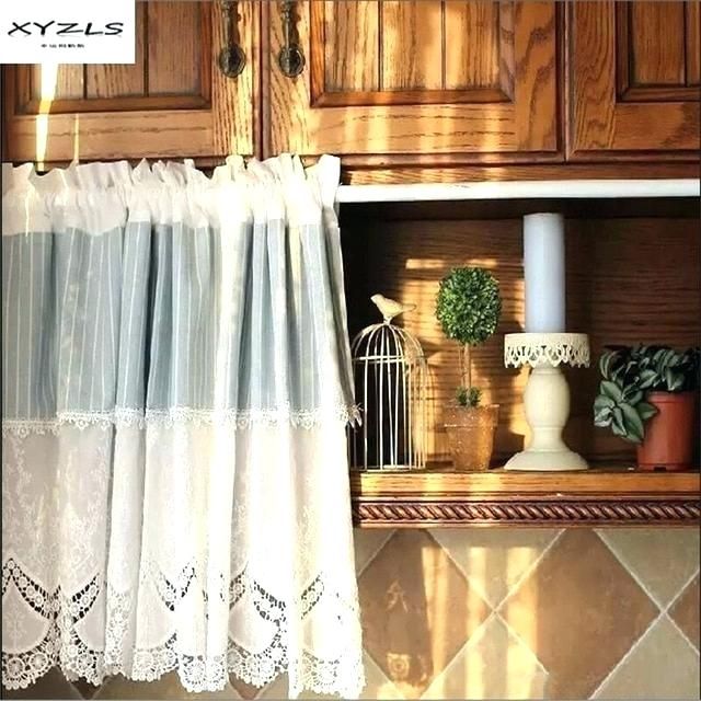 Kitchen Curtain Style – Cryptosweekly.co Pertaining To Country Style Curtain Parts With White Daisy Lace Accent (Photo 6 of 50)