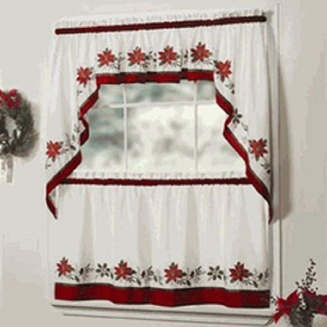 Kitchen Curtains Valances And Swags, Kitchen Valances – R Inside Cotton Lace 5 Piece Window Tier And Swag Sets (View 40 of 50)