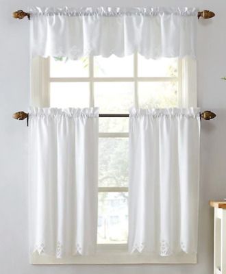 Kitchen Window Rod Valance 2pk Tier Cafe Curtains Georgia Throughout Wallace Window Kitchen Curtain Tiers (Photo 12 of 29)