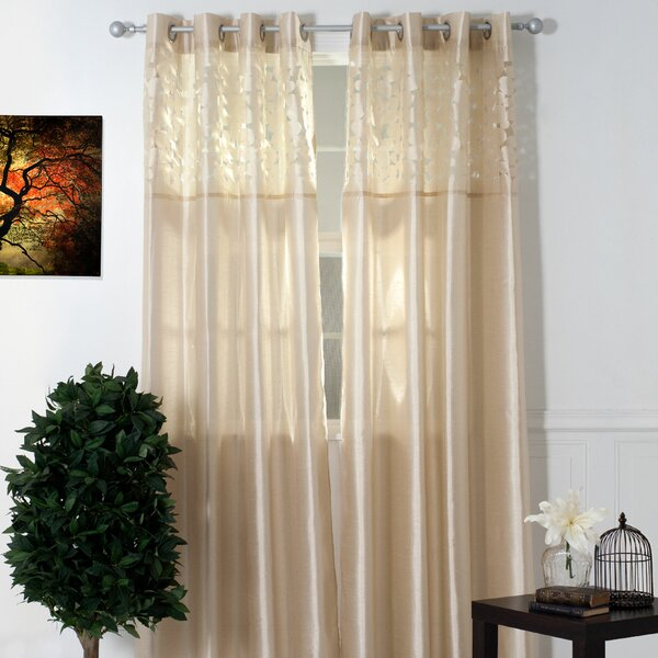 Laser Cut Sheer Curtains | Wayfair Pertaining To Grace Cinnabar 5 Piece Curtain Tier And Swag Sets (Photo 23 of 30)