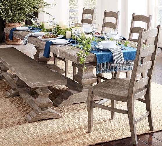 Latest Gray Wash Banks Extending Dining Tables Pertaining To Banks Extending Table & Wynn Chair Dining Set, Gray Wash (Photo 9 of 30)