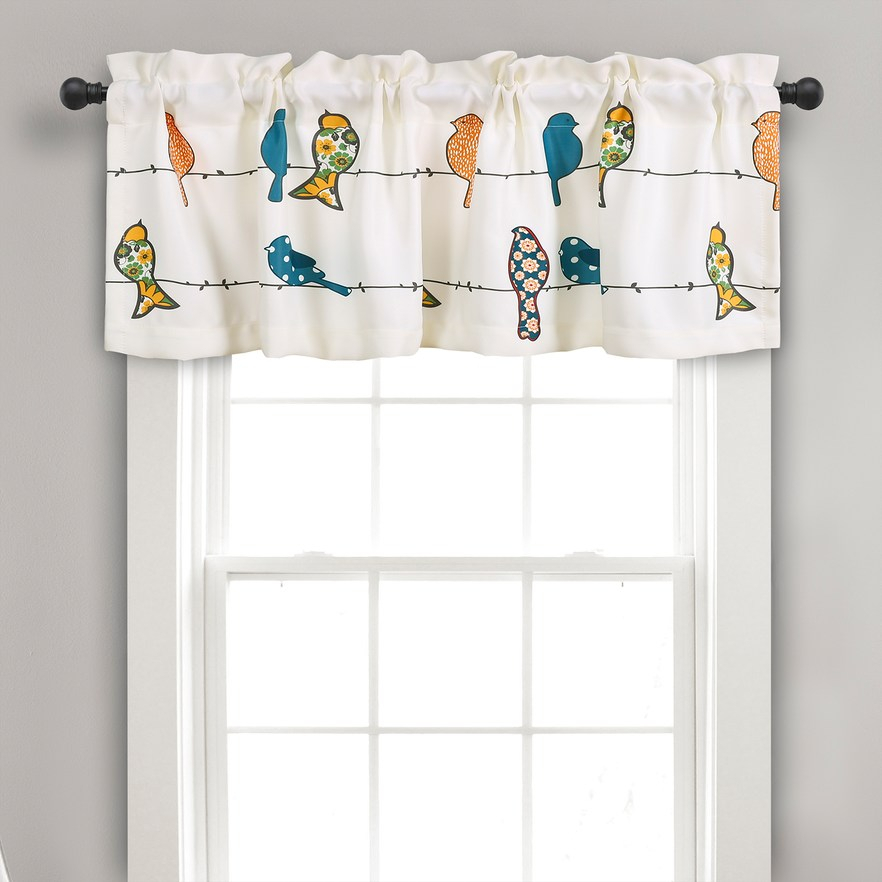 Lush Decor Rowley Birds Room Darkening Valance, 52x18 Regarding Rowley Birds Valances (Photo 1 of 50)