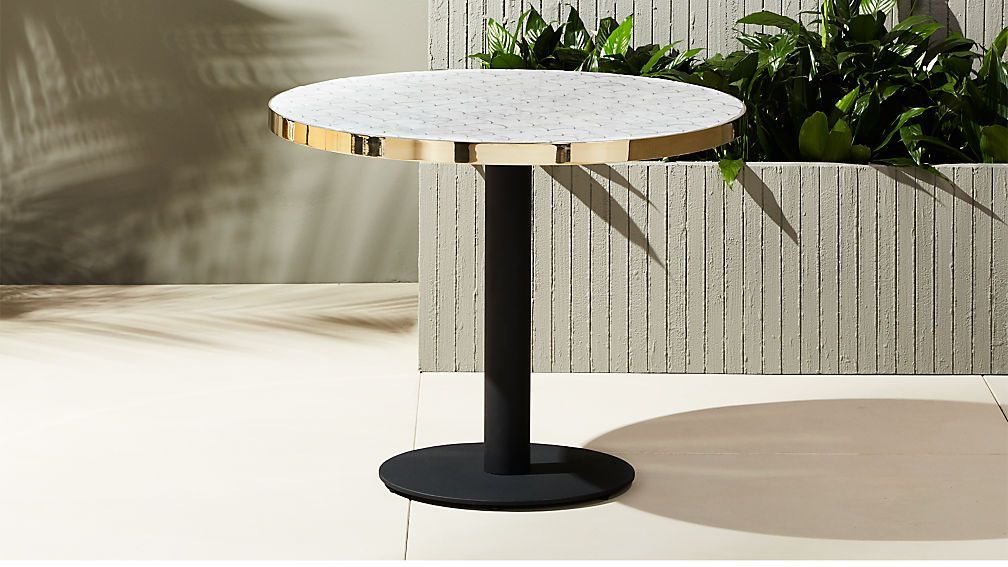 Marble Outdoor Bistro Table In 2019 (Photo 4 of 20)