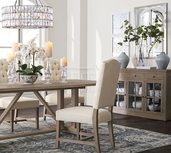 Most Current Gray Wash Lorraine Extending Dining Tables With Regard To Livingston Buffet, Gray Wash – Furniture – Buffets – Pottery (View 10 of 20)