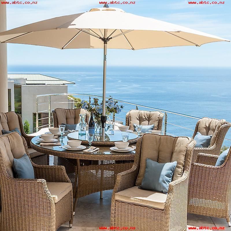 Most Current Nova – Thalia 8 Seat Outdoor Rattan Dining Set –  (View 23 of 30)