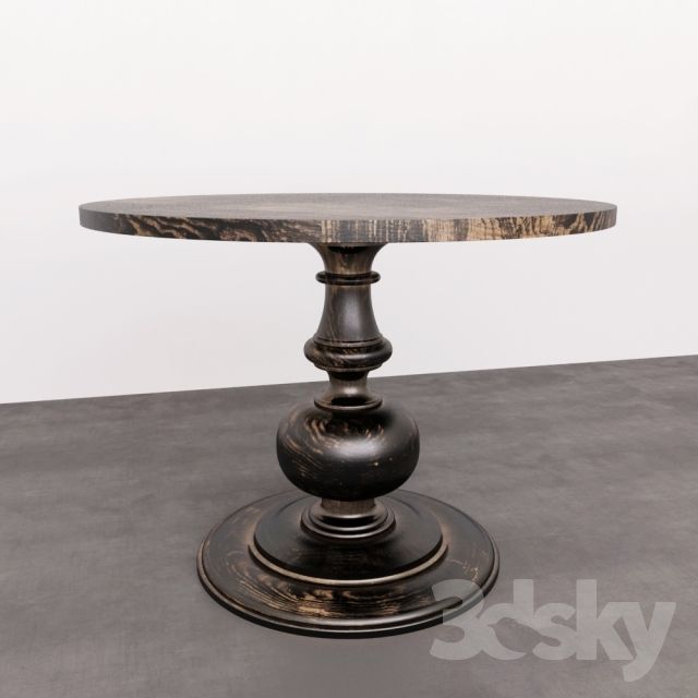 Most Popular 3d Models: Table – Dawson Large Pedestal Table For Dawson Pedestal Tables (Photo 3 of 20)