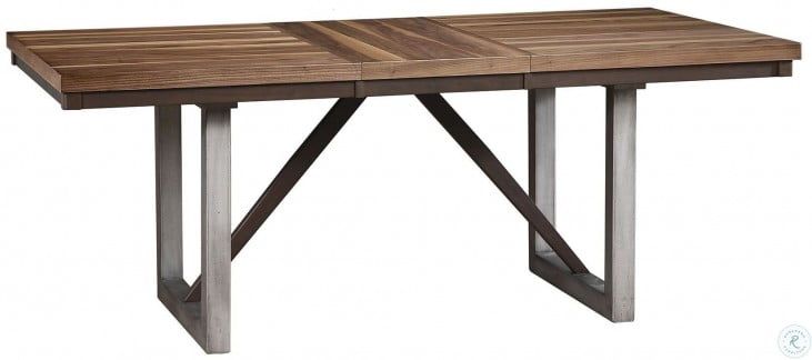 Most Recent Spring Creek Brown Espresso Extendable Dining Table In Brown Wash Livingston Extending Dining Tables (View 7 of 20)