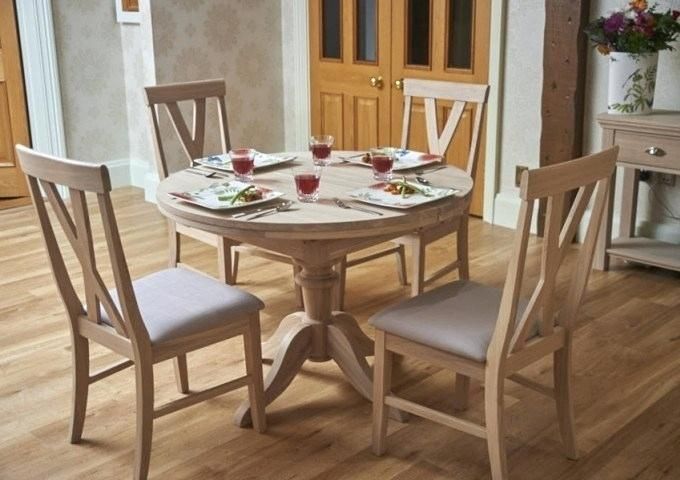 Most Up To Date Alfresco Brown Banks Pedestal Extending Dining Tables Regarding Round Extending Pedestal Dining Table – Gracews (Photo 15 of 30)