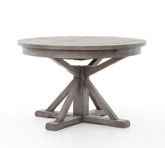 Featured Photo of Top 30 of Black Olive Hart Reclaimed Pedestal Extending Dining Tables