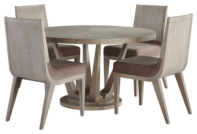 Most Up To Date Palliser Furniture, Alexandra 5 Piece Dining Set, Round Table, 4 Side Chairs Throughout Alexandra Round Marble Pedestal Dining Tables (Photo 13 of 30)