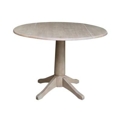 Most Up To Date Weathered Gray Owen Pedestal Extending Dining Tables Throughout Dining Table – Gray – Pedestal – Kitchen & Dining Tables (View 23 of 30)