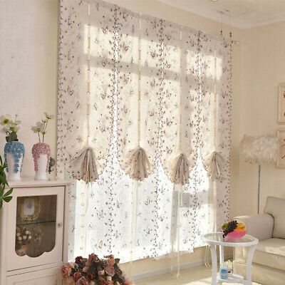 New – Oakwood Embroidered Linen Style Kitchen Curtain Window Intended For Oakwood Linen Style Decorative Window Curtain Tier Sets (View 7 of 30)