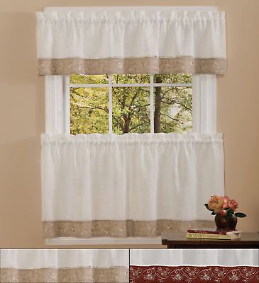 Featured Photo of 30 Best Ideas Oakwood Linen Style Decorative Window Curtain Tier Sets