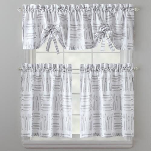 Pin On Kitchen Fix Regarding Tree Branch Valance And Tiers Sets (View 7 of 45)