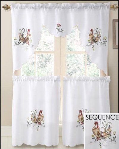Pinmireya On Tina's Tacos In 2019 | Kitchen Curtain Sets Intended For Traditional Two Piece Tailored Tier And Swag Window Curtains Sets With Ornate Rooster Print (View 27 of 50)
