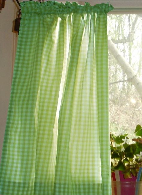 Plaid Kitchen Curtain – Carca Regarding Cotton Blend Grey Kitchen Curtain Tiers (View 35 of 47)