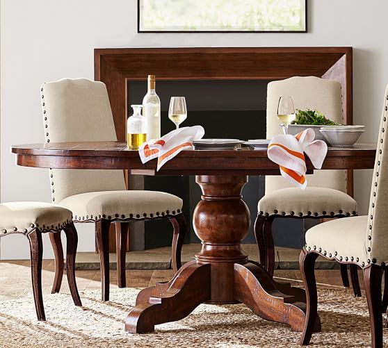 [%pottery Barn Dining Tables And Chairs 20% Sale For Fall 2017 Intended For Preferred Rustic Brown Lorraine Pedestal Extending Dining Tables|rustic Brown Lorraine Pedestal Extending Dining Tables Pertaining To Trendy Pottery Barn Dining Tables And Chairs 20% Sale For Fall 2017|most Popular Rustic Brown Lorraine Pedestal Extending Dining Tables For Pottery Barn Dining Tables And Chairs 20% Sale For Fall 2017|2020 Pottery Barn Dining Tables And Chairs 20% Sale For Fall 2017 With Rustic Brown Lorraine Pedestal Extending Dining Tables%] (Photo 11 of 30)