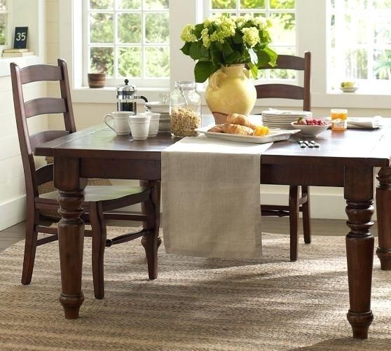 Potterybarn Dining Table – Teencuentro.co With Regard To Well Known Seadrift Benchwright Pedestal Extending Dining Tables (Photo 27 of 30)