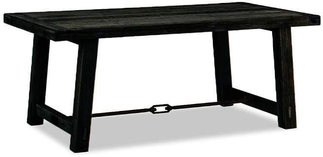 Preferred Benchwright Counter Height Tables With Benchwright Dining Table, Blackened Oak (View 10 of 20)