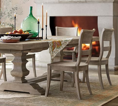 30 Inspirations Gray Wash Livingston Extending Dining Tables