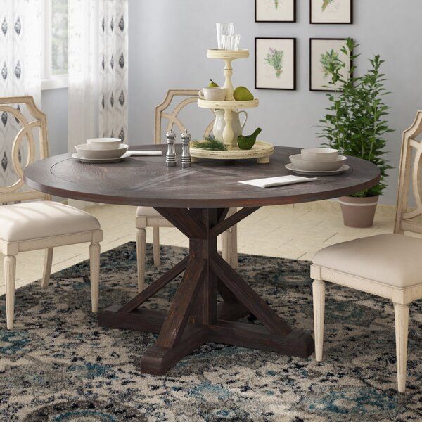 Preferred Rustic Brown Lorraine Pedestal Extending Dining Tables With 60 Inch Farmhouse Table (Photo 26 of 30)