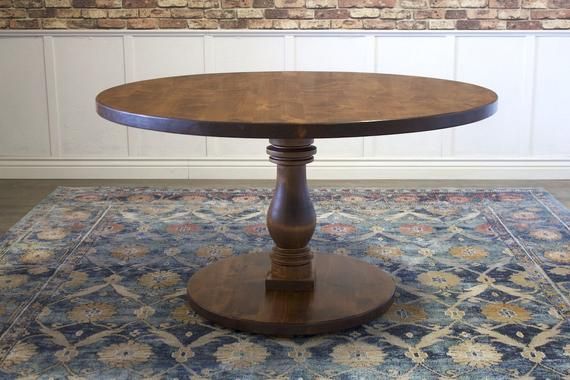 Recent Vivien Round Pedestal Table – Cocktail Table / Dining Table / Breakfast Nook For Johnson Round Pedestal Dining Tables (Photo 15 of 20)