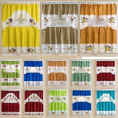 Rt Designers Collection Vintage Tier & Swag Kitchen Curtain Within Bermuda Ruffle Kitchen Curtain Tier Sets (View 16 of 50)
