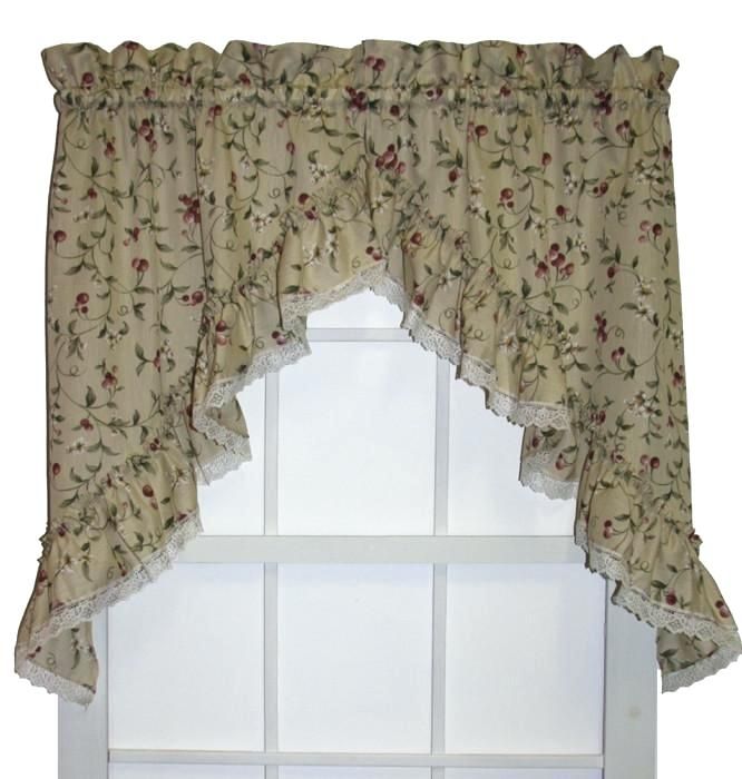 Ruffled Window Curtains – Dealerhondacijantung.club In Vertical Ruffled Waterfall Valance And Curtain Tiers (Photo 18 of 30)