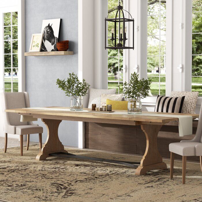 Saguenay Trestle Extendable Dining Table Within Most Current Mateo Extending Dining Tables (Photo 18 of 20)