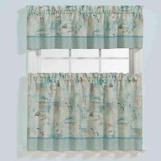 Saturday Knight High Tide Tier Pair Throughout Tranquility Curtain Tier Pairs (Photo 5 of 30)
