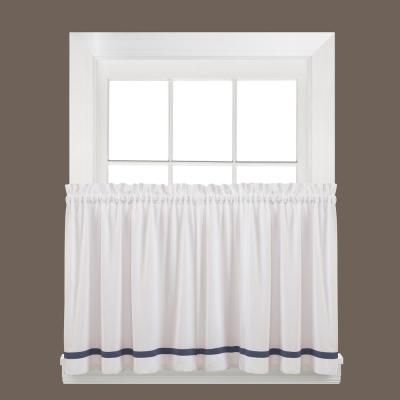 Saturday Knight Holden Dove Gray Polyester Rod Pocket Tier With Dove Gray Curtain Tier Pairs (Photo 8 of 30)
