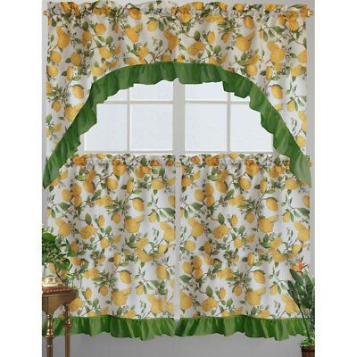 Set 2 Drapery Panels, 3 Swag English Cottage Rose Chintz Within Traditional Two Piece Tailored Tier And Swag Window Curtains Sets With Ornate Rooster Print (Photo 31 of 50)