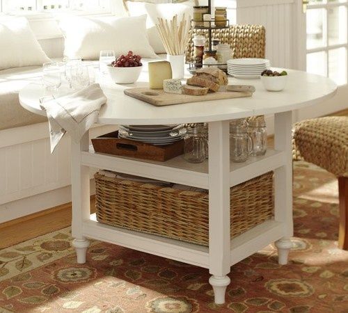 Shayne Drop Leaf Kitchen Table, Antique White In 2019 (Photo 4 of 30)