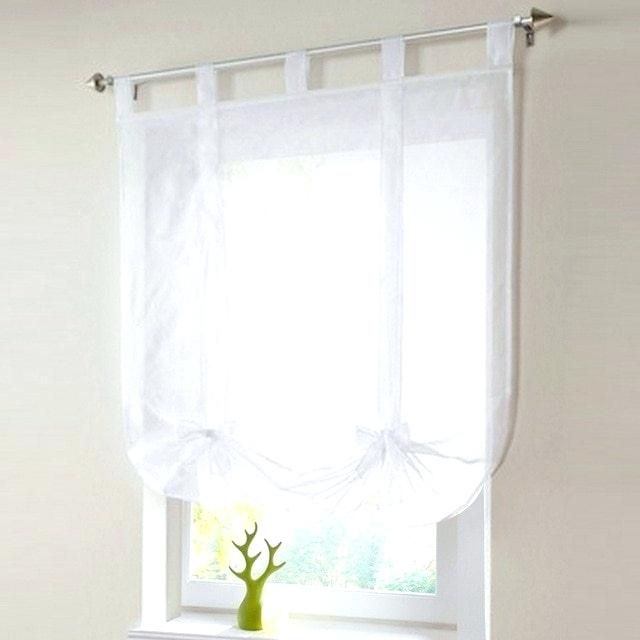Sheer White Window Valances – Deepss.co For Vertical Ruffled Waterfall Valances And Curtain Tiers (Photo 32 of 43)