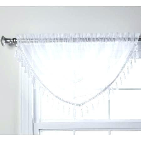 Sheer White Window Valances – Deepss.co Pertaining To Vertical Ruffled Waterfall Valances And Curtain Tiers (Photo 26 of 43)