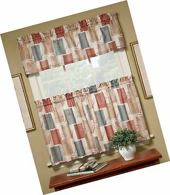 Skl Homesaturday Knight Ltd. Tranquility Curtain Tier Pair, Spice, 58  Inc | Ebay Intended For Tranquility Curtain Tier Pairs (Photo 1 of 30)