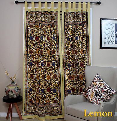 Sunflower Tab Top Cotton Curtain Drape Door Panel Window In Traditional Tailored Window Curtains With Embroidered Yellow Sunflowers (View 26 of 30)