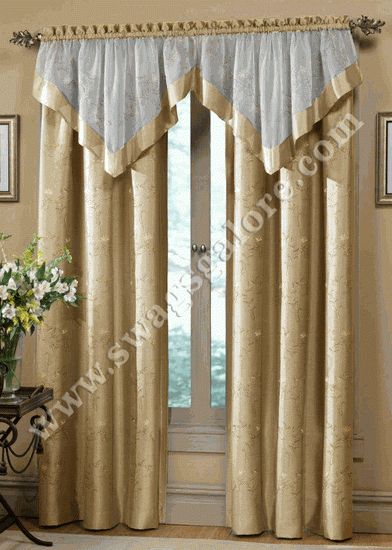 The Hawthorne Curtains Are A Gracefully Embroidered Motif Pertaining To Floral Embroidered Faux Silk Kitchen Tiers (Photo 17 of 50)